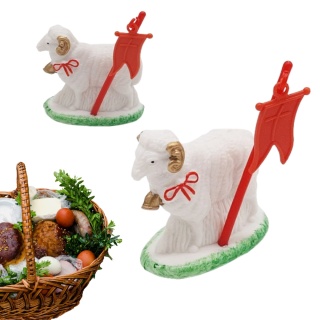 BARANEK WIELKANOCNY DO ŚWIĘCONKI FIGURKA