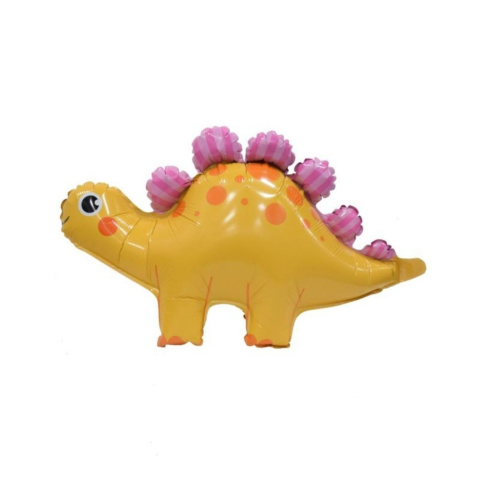 BALON FOLIOWY ŻÓŁTY DINOZAUR 56x31cm STOJĄCY DINO PARTY