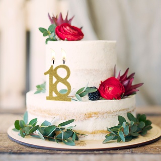 ŚWIECZKA URODZINOWA ZŁOTA LICZBA 18