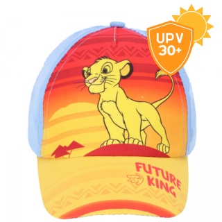 0882 CZAPKA Z DASZKIEM 50cm BŁĘKITNA KRÓL LEW SIMBA