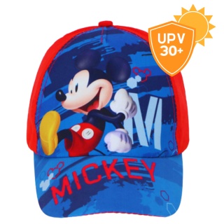 0888 CZAPKA Z DASZKIEM 56cm CZERWONA MYSZKA MICKEY