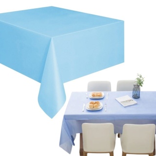 OBRUS WIELORAZOWY BŁĘKITNY MAT 137x274cm