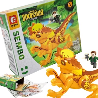 205001-4 KLOCKI DINOSAUR WORLD PACHYCEFALOZAUR 23el.