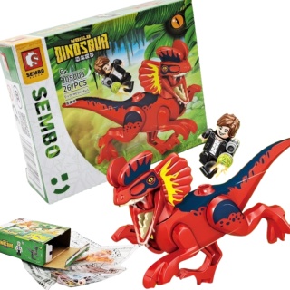 205001-6 KLOCKI DINOSAUR WORLD DILOFOZAUR 26el.
