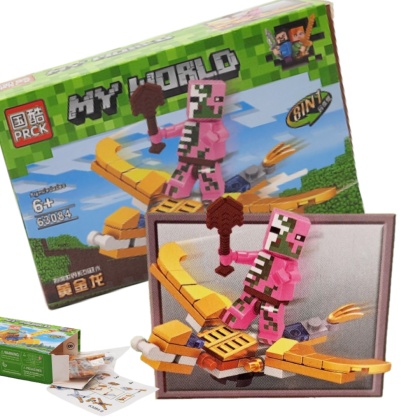 63084-1 KLOCKI MY WORLD MINECRAFT ZŁOTY SMOK