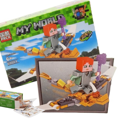 63084-2 KLOCKI MY WORLD MINECRAFT ZŁOTY SMOK