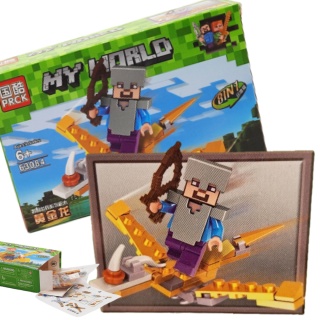 63084-3 KLOCKI MY WORLD MINECRAFT ZŁOTY SMOK