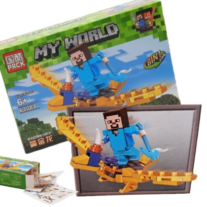 63084-7 KLOCKI MY WORLD MINECRAFT ZŁOTY SMOK