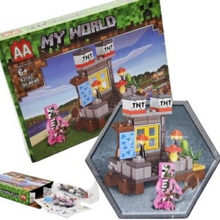 63142-2 KLOCKI MY WORLD MINECRAFT ZESTAW KLOCKÓW 90el.