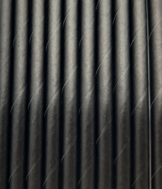 CZARNE SŁOMKI PAPIEROWE 10szt. SŁOMKI JEDNORAZOWE