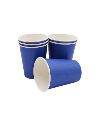 GRANATOWE KUBKI PAPIEROWE 6szt. KUBECZKI JEDNORAZOWE