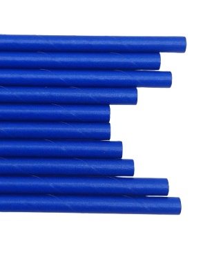 GRANATOWE SŁOMKI PAPIEROWE 10szt. SŁOMKI JEDNORAZOWE