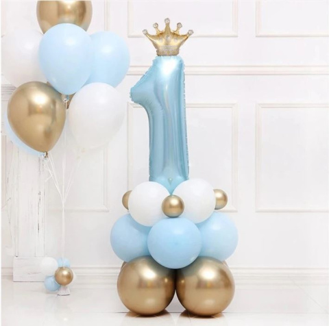 BALON FOLIOWY CYFRA 1 Z KORONĄ 95cm NA POWIETRZE I HEL PIERWSZE URODZINY BALON FOLIOWY CYFRA 1 Z KORONĄ 95cm NA POWIETRZE I HEL PIERWSZE URODZINY