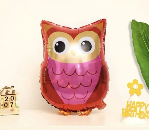 BALON FOLIOWY SOWA 45x54cm NA POWIETRZE LUB HEL ANIMAL PARTY BALON FOLIOWY SOWA 45x54cm NA POWIETRZE LUB HEL ANIMAL PARTY