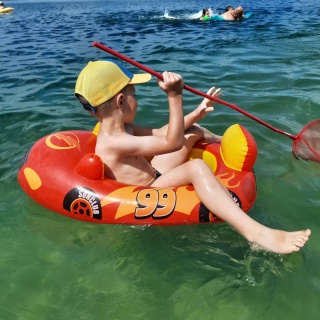 PONTON DZIECIĘCY WYŚCIGÓWKA TĘCZOWY JEDNOROŻEC