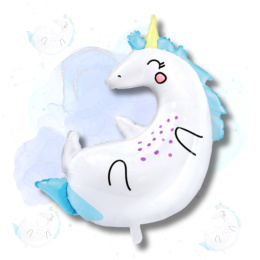 BALON FOLIOWY JEDNOROŻEC 75cm URODZINY UNICORN PARTY