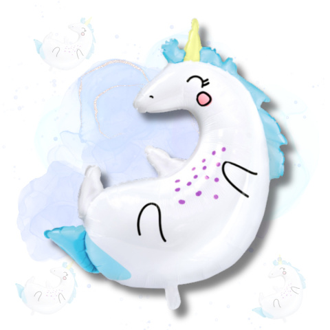 BALON FOLIOWY JEDNOROŻEC 75cm URODZINY UNICORN PARTY