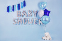 BALON FOLIOWY BŁĘKITNE SERCE 45cm CHRZEST BABY SHOWER URODZINY