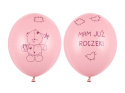 BALONY URODZINOWE MAM JUŻ ROCZEK DZIEWCZYNKA 30cm 6szt. PIERWSZE URODZINY