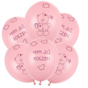 BALONY URODZINOWE MAM JUŻ ROCZEK DZIEWCZYNKA 30cm 6szt. PIERWSZE URODZINY