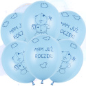 BALONY URODZINOWE MAM JUŻ ROCZEK CHŁOPIEC 30cm 6szt. PIERWSZE URODZINY