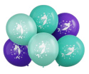 BALONY SYRENA MORSKA SYRENKI 30cm 6sztuk MERMAID PARTY