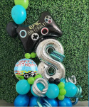 BALONY GAMER LEVEL UP 30cm 6sztuk GAME PARTY