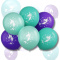 BALONY SYRENA MORSKA SYRENKI 30cm 6sztuk MERMAID PARTY