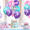 BALONY SYRENA MORSKA SYRENKI 30cm 6sztuk MERMAID PARTY