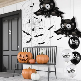 BALON FOLIOWY NIETOPERZ CZARNY 72cm HALLOWEEN