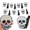 BANER HALLOWEEN CZASZKI HOLOGRAFICZNE DEKORACJE NA HALLOWEEN