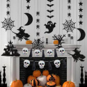 BANER HALLOWEEN CZASZKI HOLOGRAFICZNE DEKORACJE NA HALLOWEEN