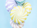 BALON FOLIOWY CUKIEREK ŻÓŁTY PASTELOWY 35cm OKRĄGŁY