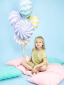 BALON FOLIOWY CUKIEREK FIOLETOWY PASTELOWY 35cm OKRĄGŁY