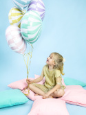 BALON FOLIOWY CUKIEREK FIOLETOWY PASTELOWY 35cm OKRĄGŁY