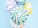 BALON FOLIOWY CUKIEREK MIĘTOWY PASTELOWY 35cm OKRĄGŁY