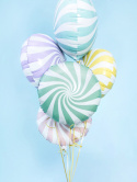 BALON FOLIOWY CUKIEREK MIĘTOWY PASTELOWY 35cm OKRĄGŁY