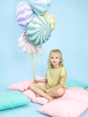 BALON FOLIOWY CUKIEREK MIĘTOWY PASTELOWY 35cm OKRĄGŁY