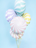 BALON FOLIOWY CUKIEREK RÓŻOWY PASTELOWY 35cm OKRĄGŁY