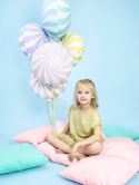 BALON FOLIOWY CUKIEREK RÓŻOWY PASTELOWY 35cm OKRĄGŁY