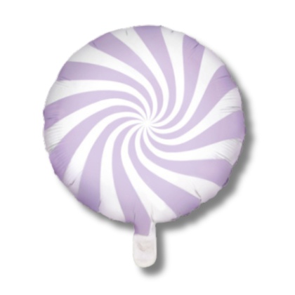 BALON FOLIOWY CUKIEREK FIOLETOWY PASTELOWY 45cm OKRĄGŁY