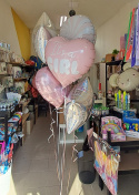 BALON FOLIOWY CUKIEREK RÓŻOWY PASTELOWY 35cm OKRĄGŁY