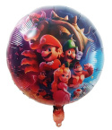 BALON FOLIOWY MARIO 40cm NA POWIETRZE I HEL