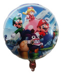 BALON FOLIOWY MARIO 40cm NA POWIETRZE I HEL