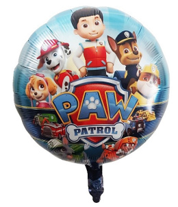 BALON FOLIOWY PSI PATROL 40cm NA POWIETRZE I HEL