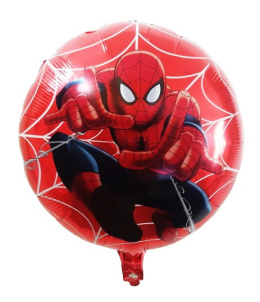 BALON FOLIOWY SPIDERMAN 40cm NA POWIETRZE I HEL