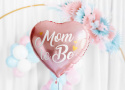 BALON FOLIOWY RÓŻOWE SERCE MOM TO BE 35cm BABY SHOWER