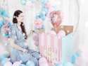 BALON FOLIOWY RÓŻOWE SERCE MOM TO BE 35cm BABY SHOWER