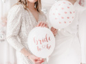 BALONY BRIDE TO BE 30cm BIAŁE I RÓŻOWE 6sztuk WIECZÓR PANIEŃSKI