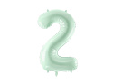 FOLIOWY BALON CYFRA 2 ZIELONA PASTELOWA 72cm URODZINY HEL/POWIETRZE FOLIOWY BALON CYFRA 2 ZIELONA PASTELOWA 72cm URODZINY HEL/POWIETRZE